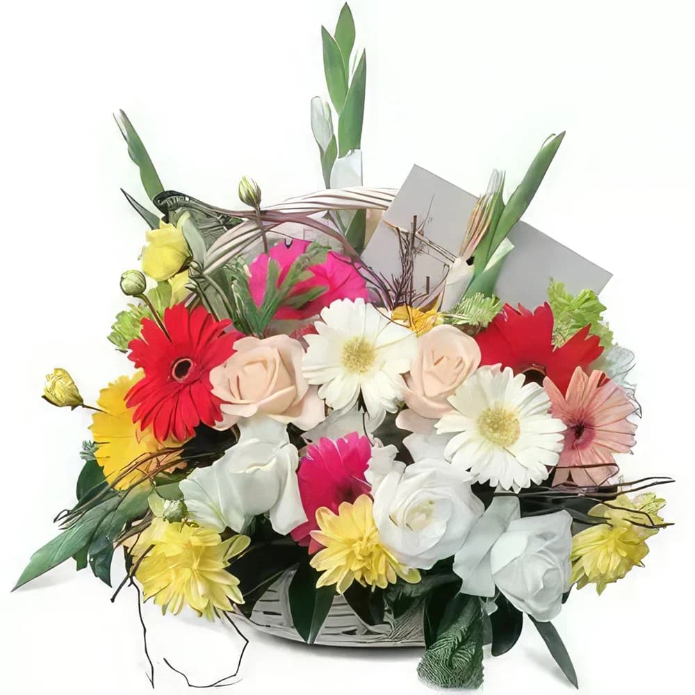 Panier Colorful Roses Basket