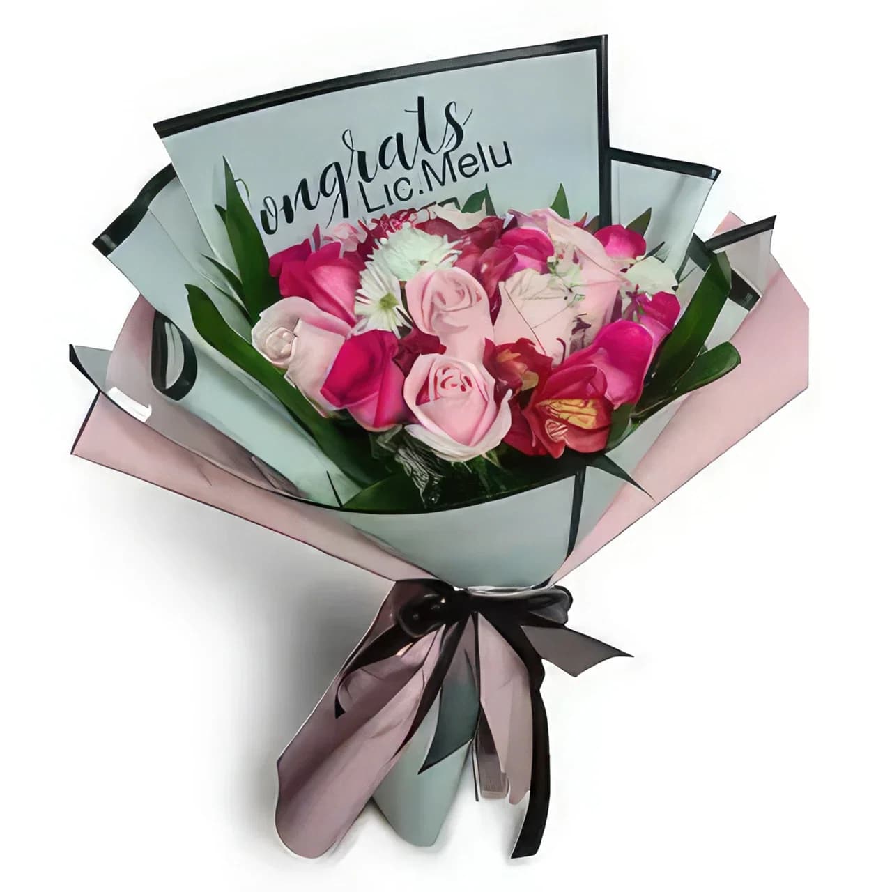 Farm-Fresh Pink Roses Bouquet
