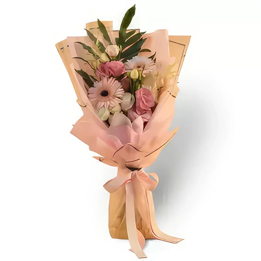 Buchet elegant de flori cu tonuri moale