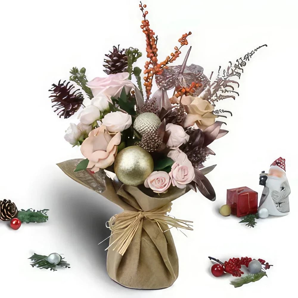 Buchet de flori de bucurie de Crăciun