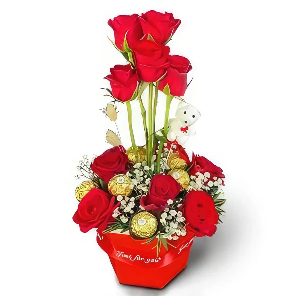 Valentine's Bliss Roses& Ferrero